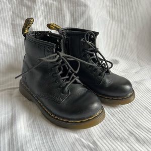 Dr. Martens Toddler 1460 Softy T Leather Lace Up Boots Size 10